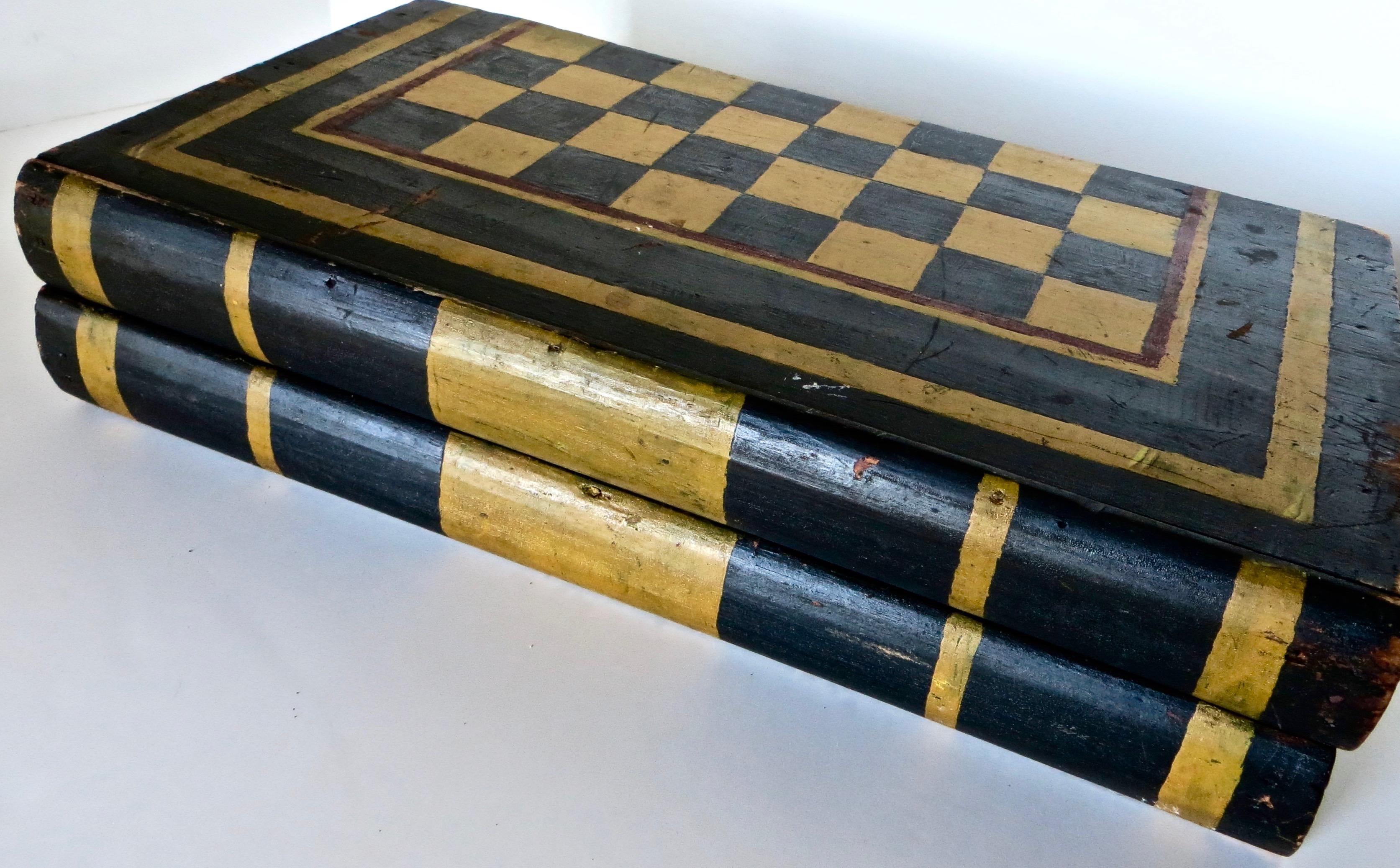 Early 19th Century American Double Sided Games Board In Good Condition For Sale In Incline Village, NV