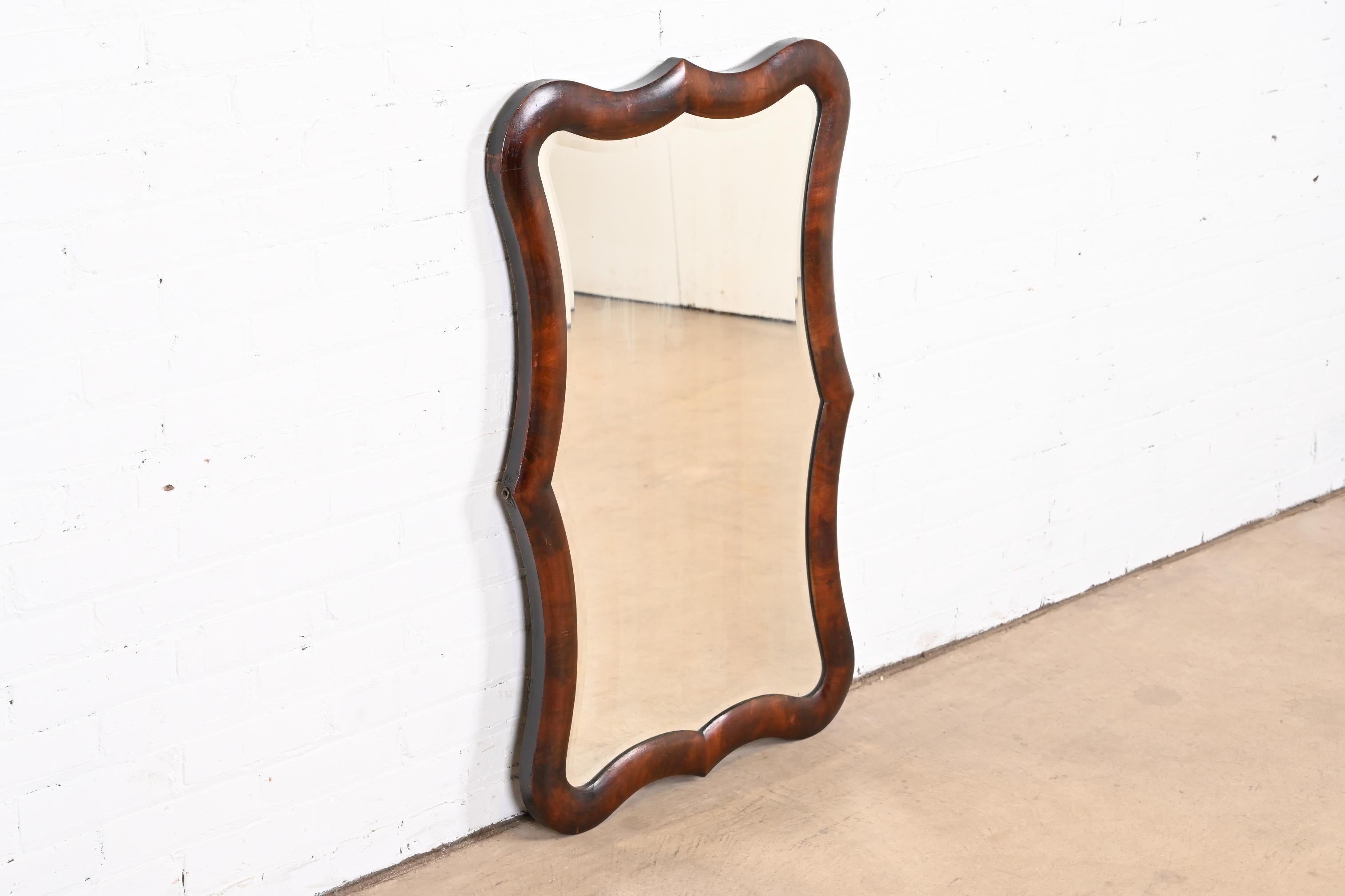 mahogany framed mirror