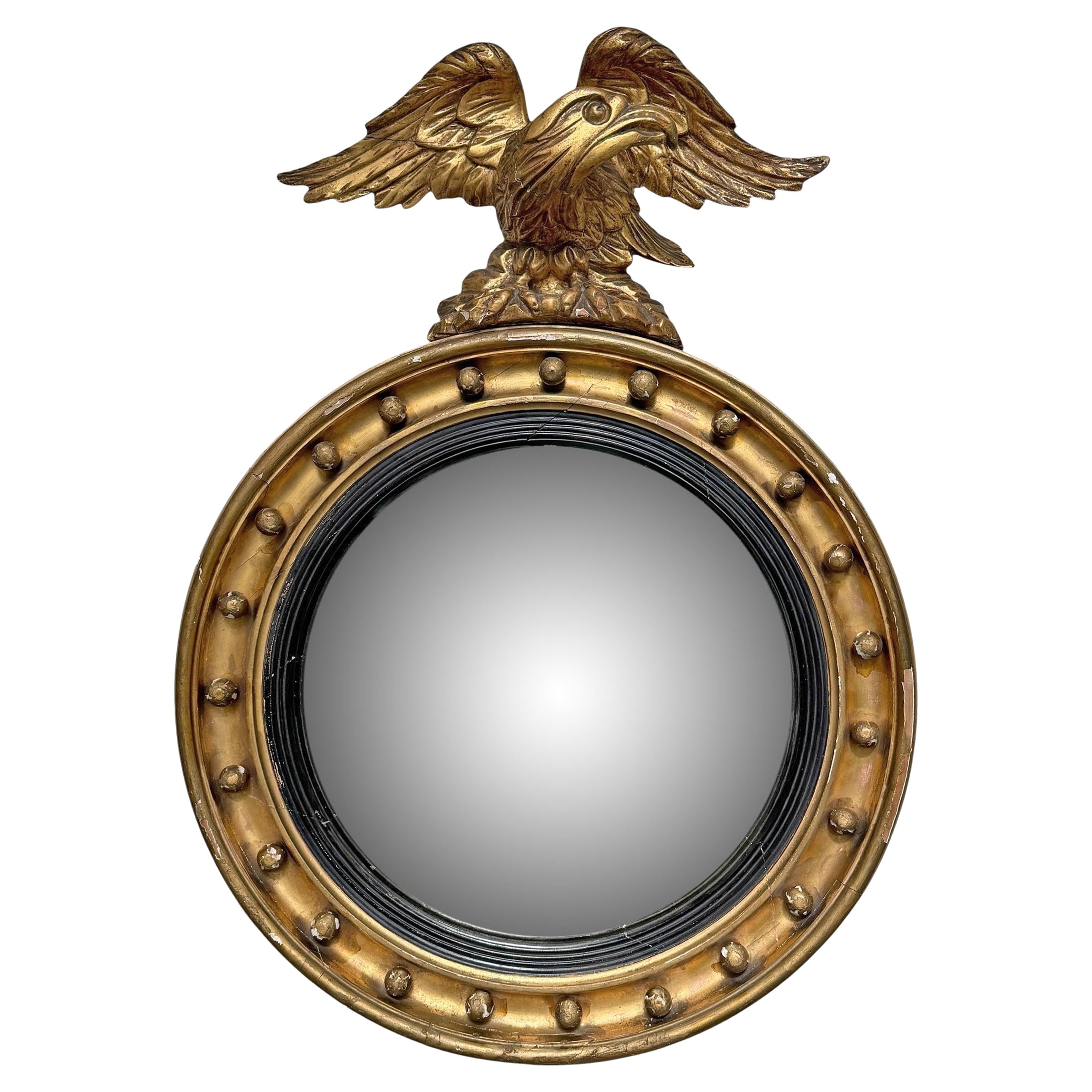 Early 19th Century American Federal Convex Mirror