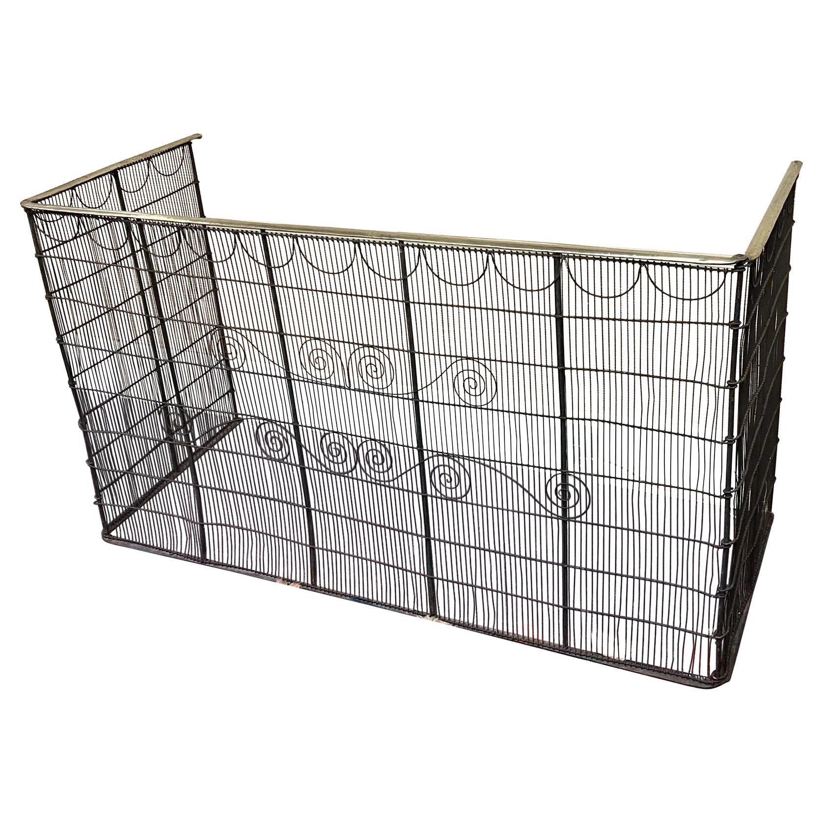 Early 19th Century American Federal Folding Fire Fender Screen New York 1810 For Sale