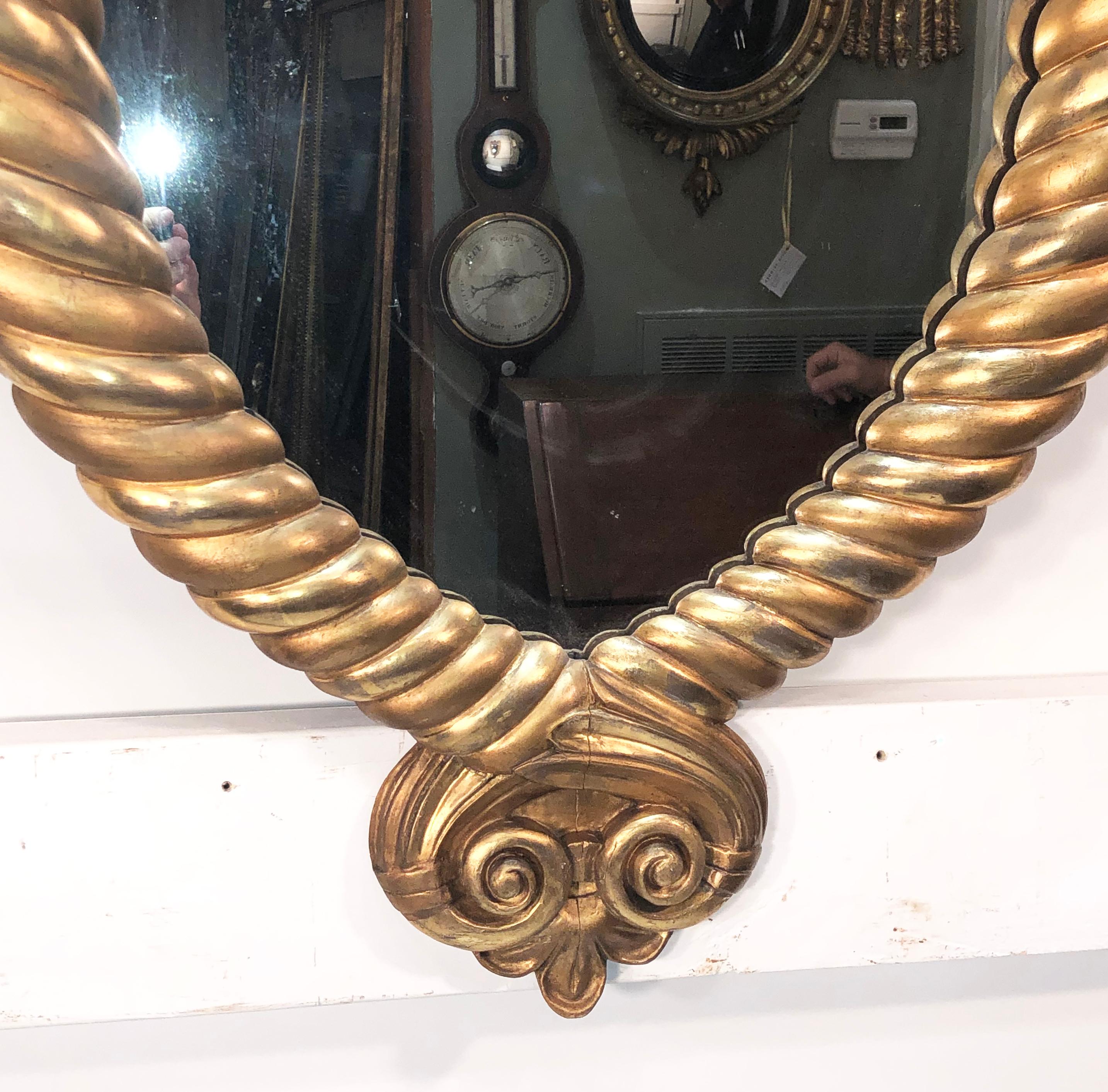 Early 19th Century American Federal Gilt Wood Mirror For Sale 3