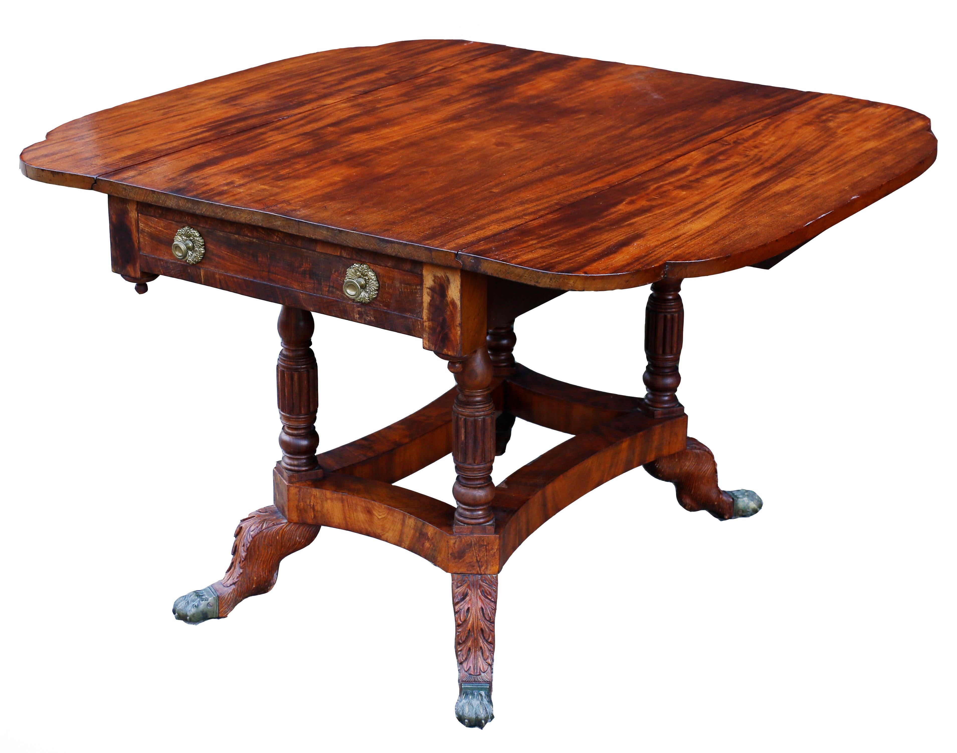early american drop leaf table