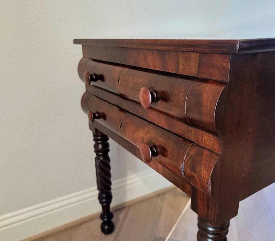 Hand-Crafted Early 19th Century American Federal Period Work Table For Sale