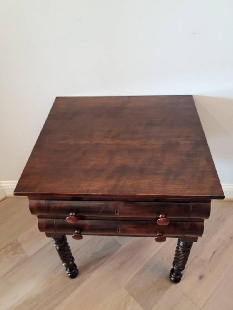 Early 19th Century American Federal Period Work Table For Sale 1