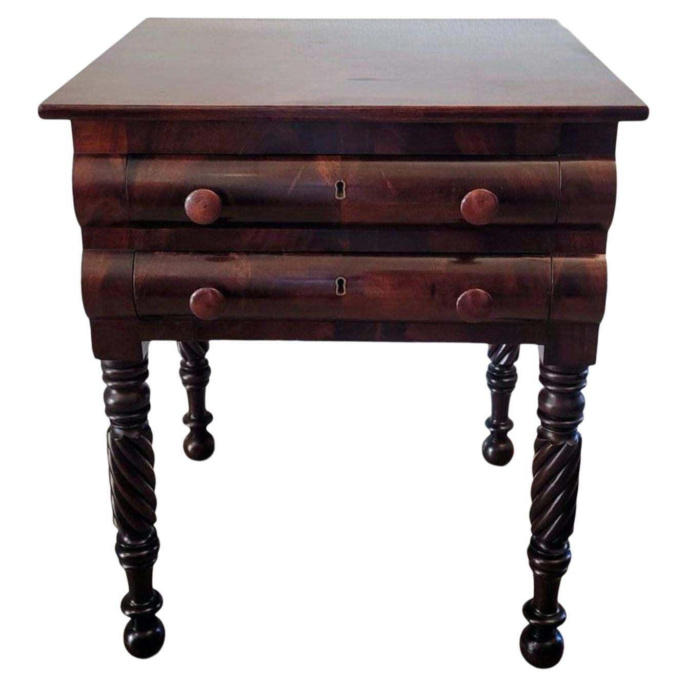 Early 19th Century American Federal Period Work Table For Sale