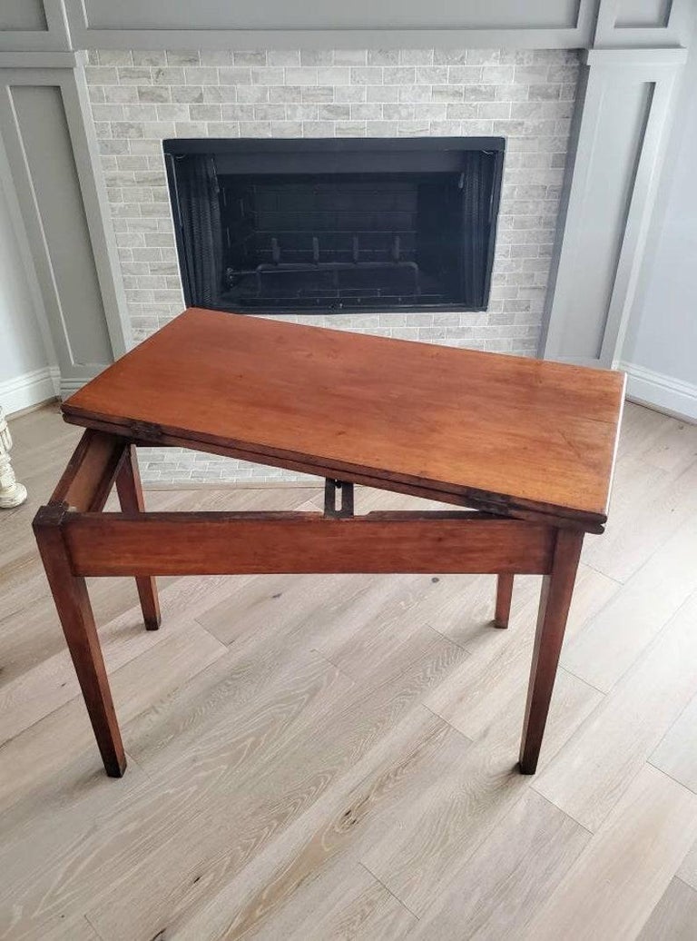 Early 19th Century American FlipTop Games Table For Sale at 1stDibs