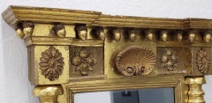 Early 19th Century American Hand Carved and Gilded Mirror, circa 1820s