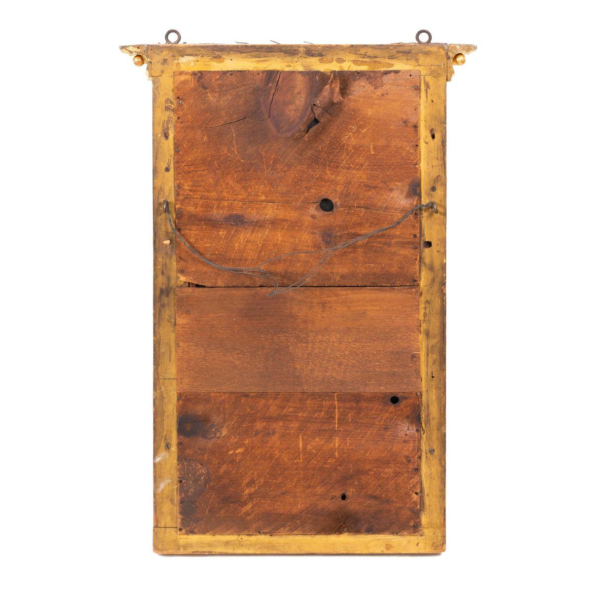 Vergoldeter Tabernakel-Pfeilerspiegel, amerikanisches Neuengland, frühes 19. Jahrhundert (Sheraton) im Angebot