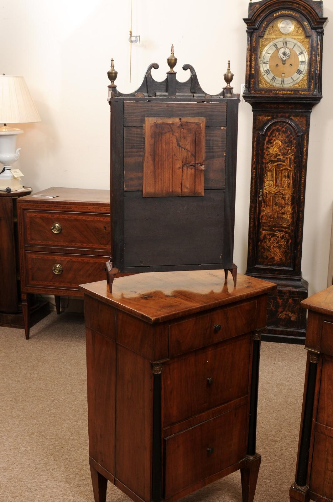 Early 19th Century American Pillar & Scroll Clock in Mahogany For Sale 4