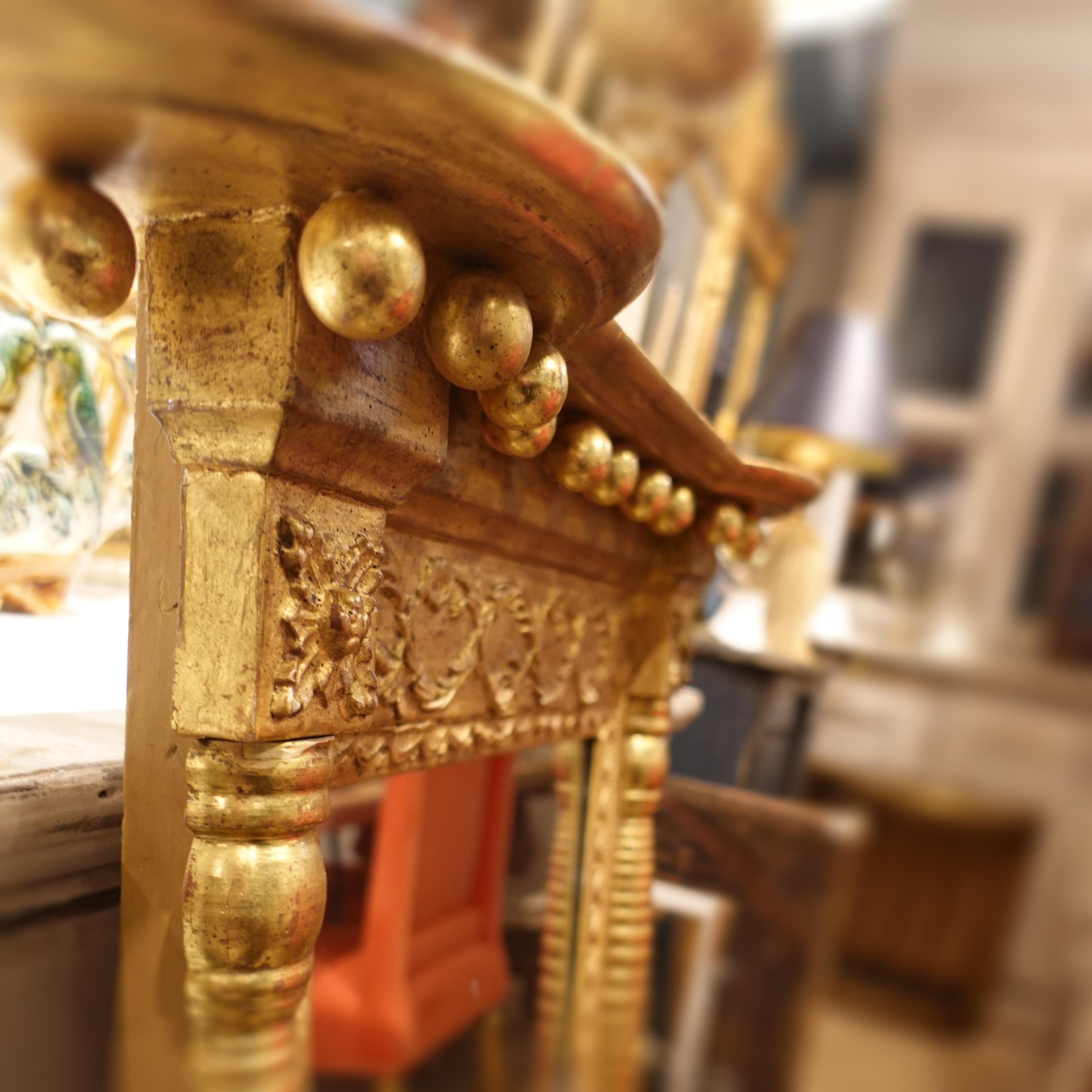 Frühes 19. Jahrhundert Amerikanischer Sheraton Antiker Giltwood Pier Spiegel (amerikanisch) im Angebot