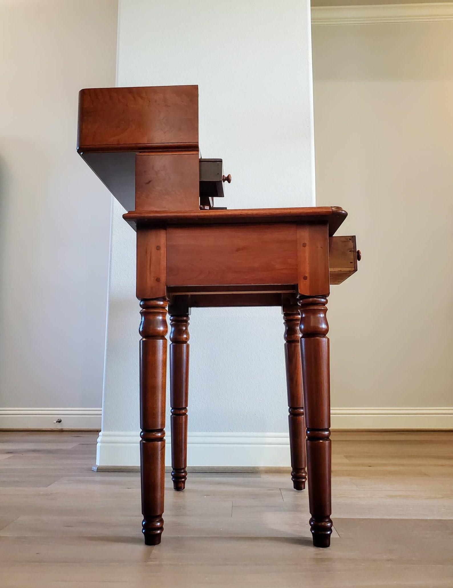 Early 19th Century American Sheraton Mahogany Campaign Officers Desk For Sale 2