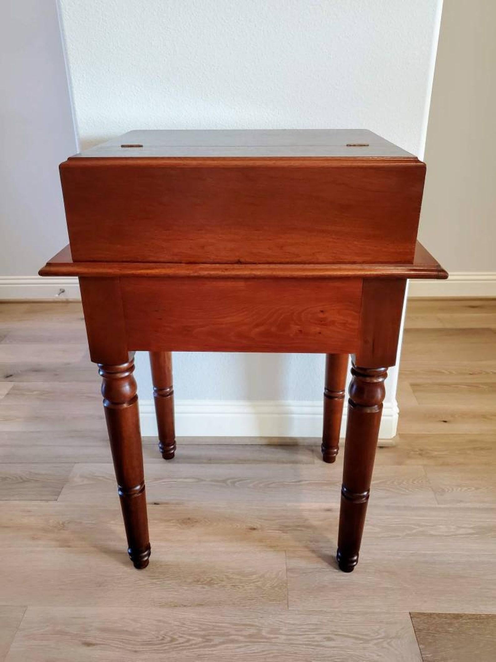 Early 19th Century American Sheraton Mahogany Campaign Officers Desk For Sale 3