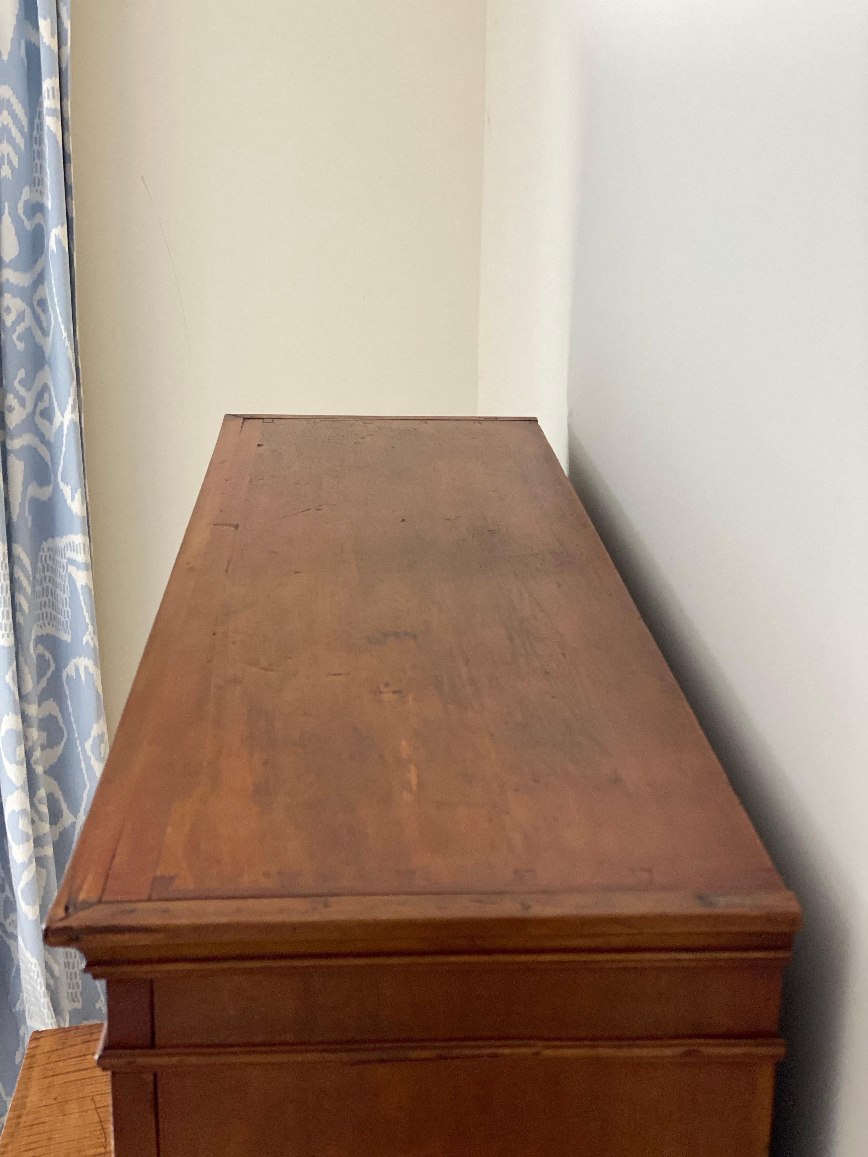 Early 19th Century American Tigerwood Maple Secretaire For Sale 3