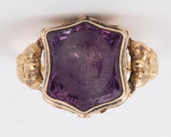 Early 19th Century Amethyst Intaglio Ring