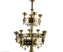 Early 19th Century Anglican Church Candelabra in Bronze