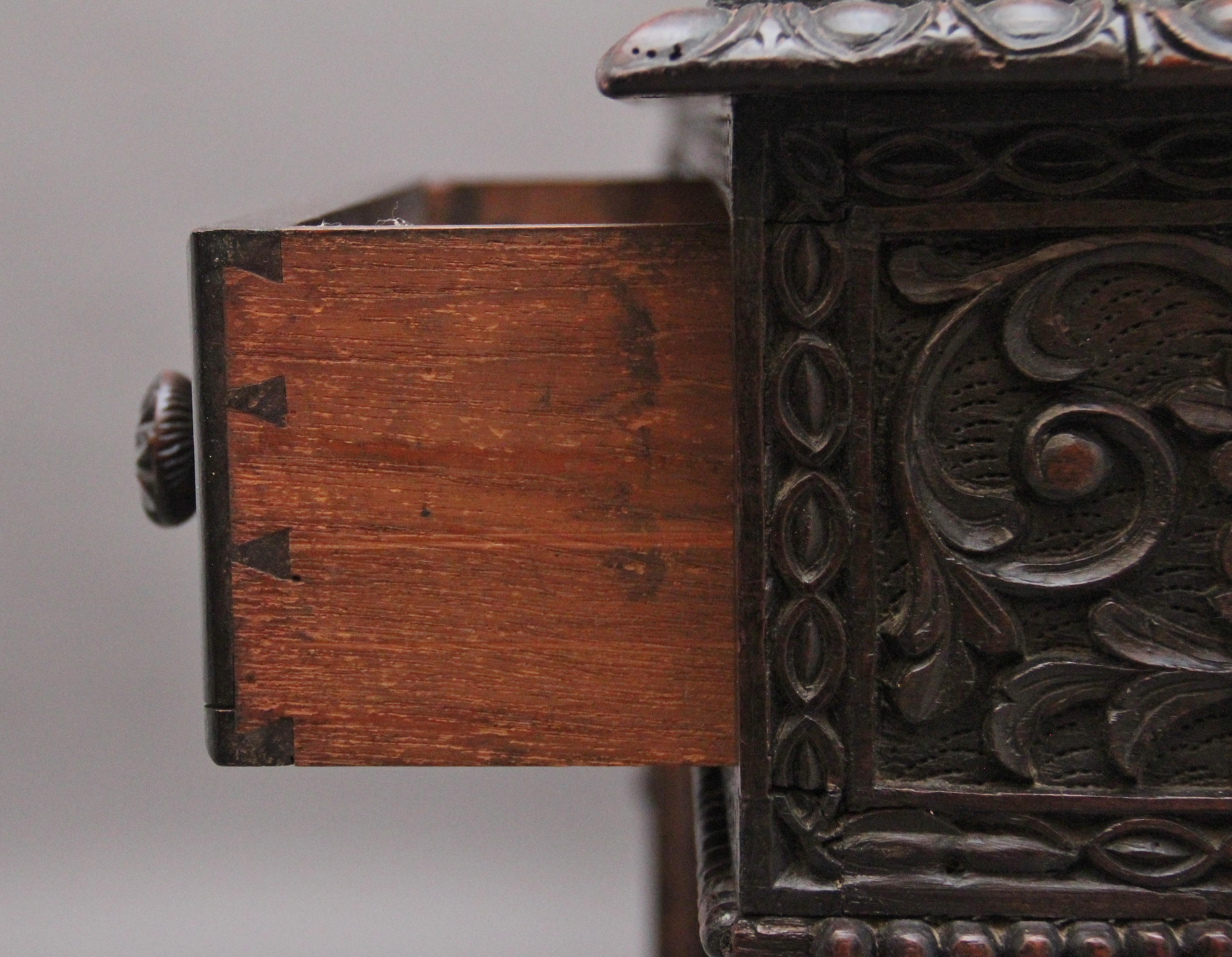 Early 19th Century Anglo-Indian carved partners desk For Sale 8