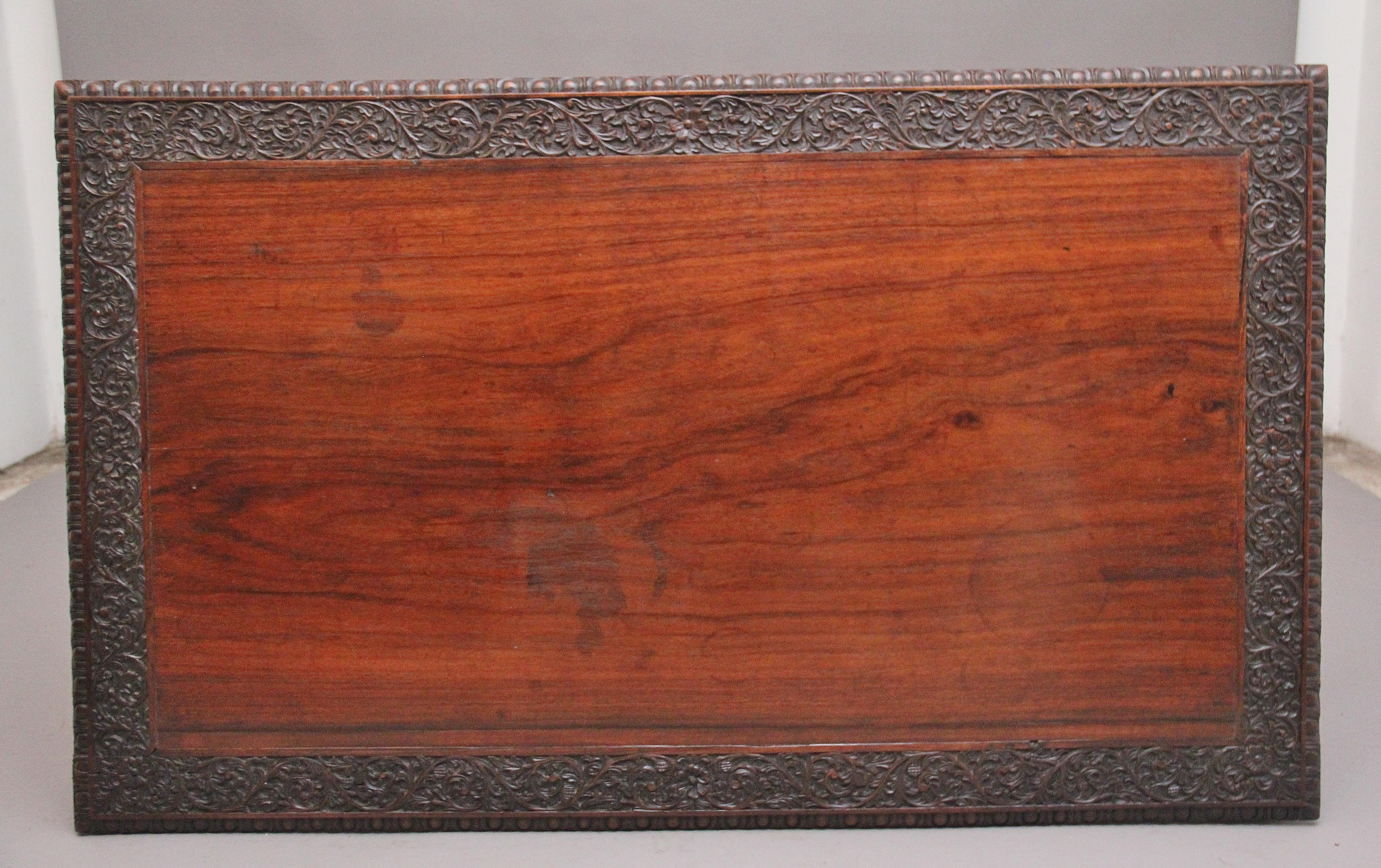 Early 19th Century Anglo-Indian carved partners desk For Sale 2