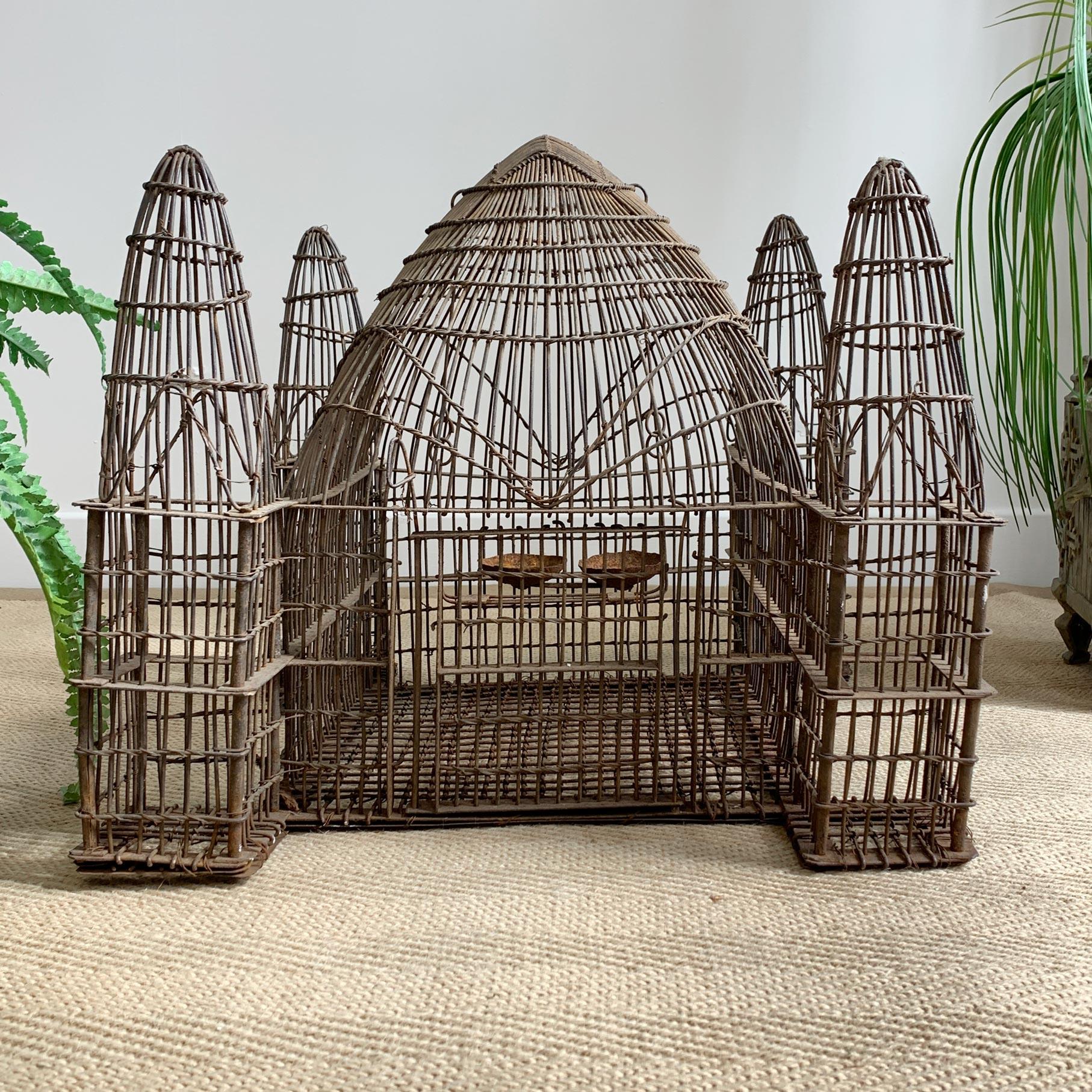 Early 19th Century, Anglo Indian Iron Bird Cage In Good Condition For Sale In Hastings, GB