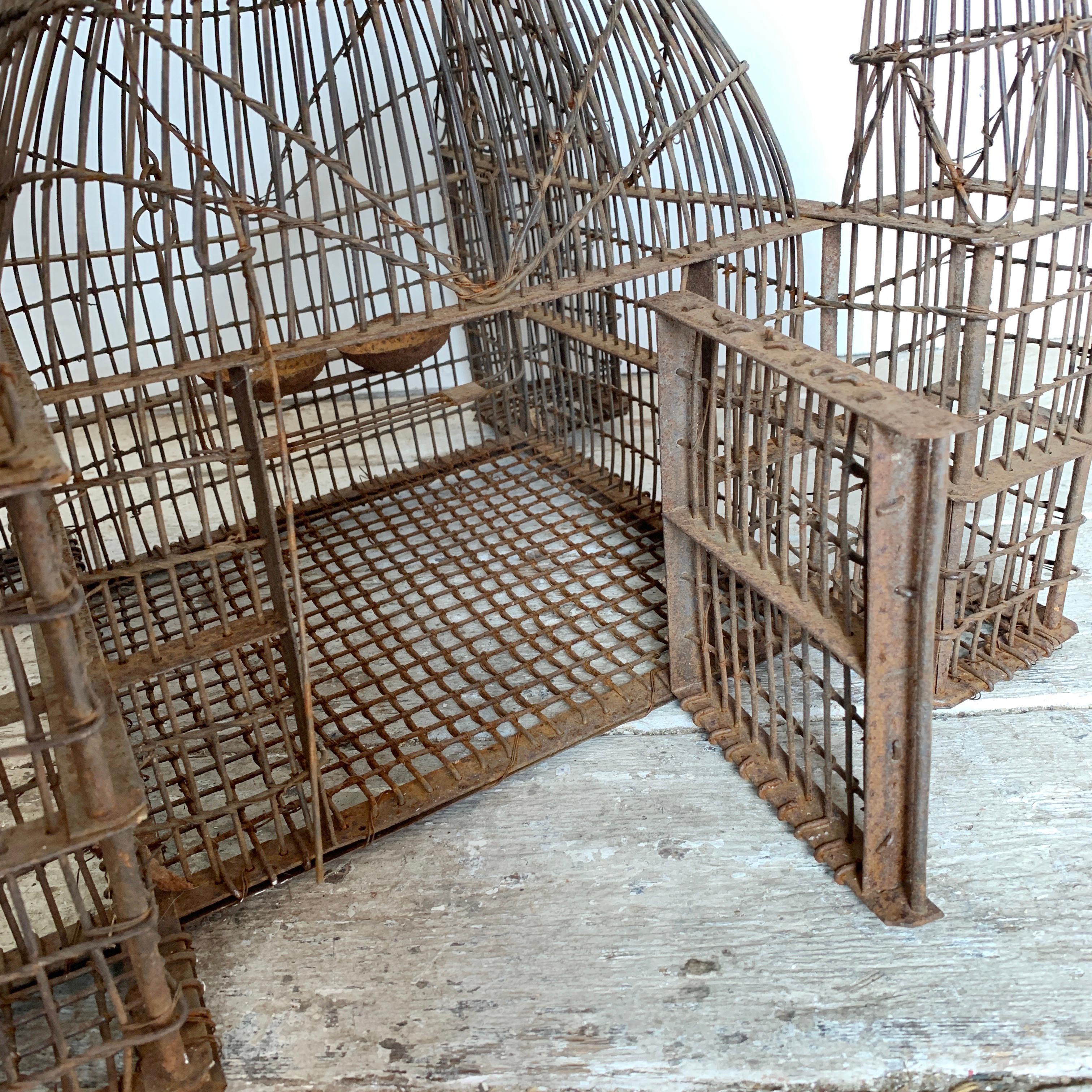 Early 19th Century, Anglo Indian Iron Bird Cage For Sale 3