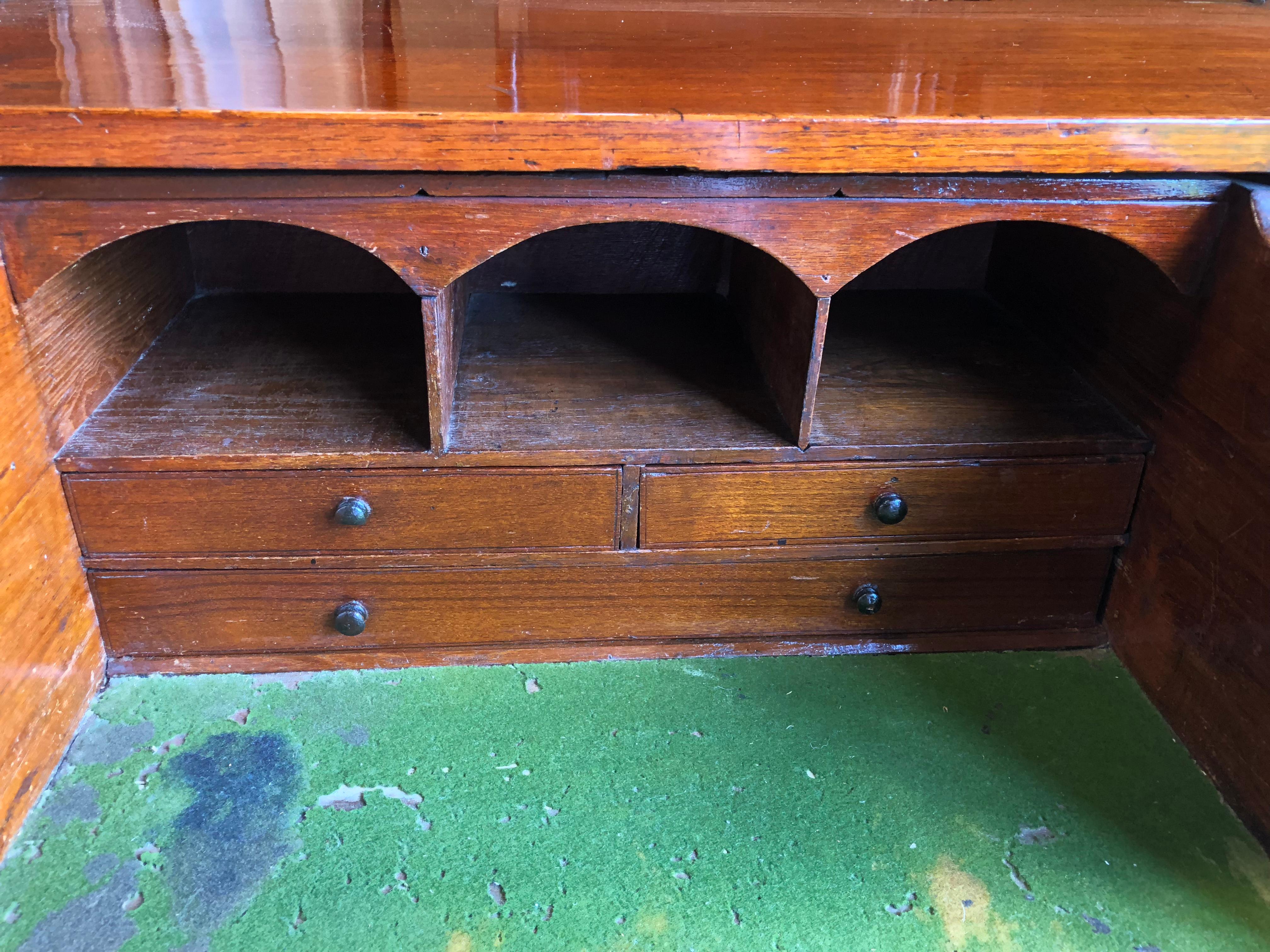 Early 19th Century Anglo-Indian Mahogany Campaign Chest with Desk 4