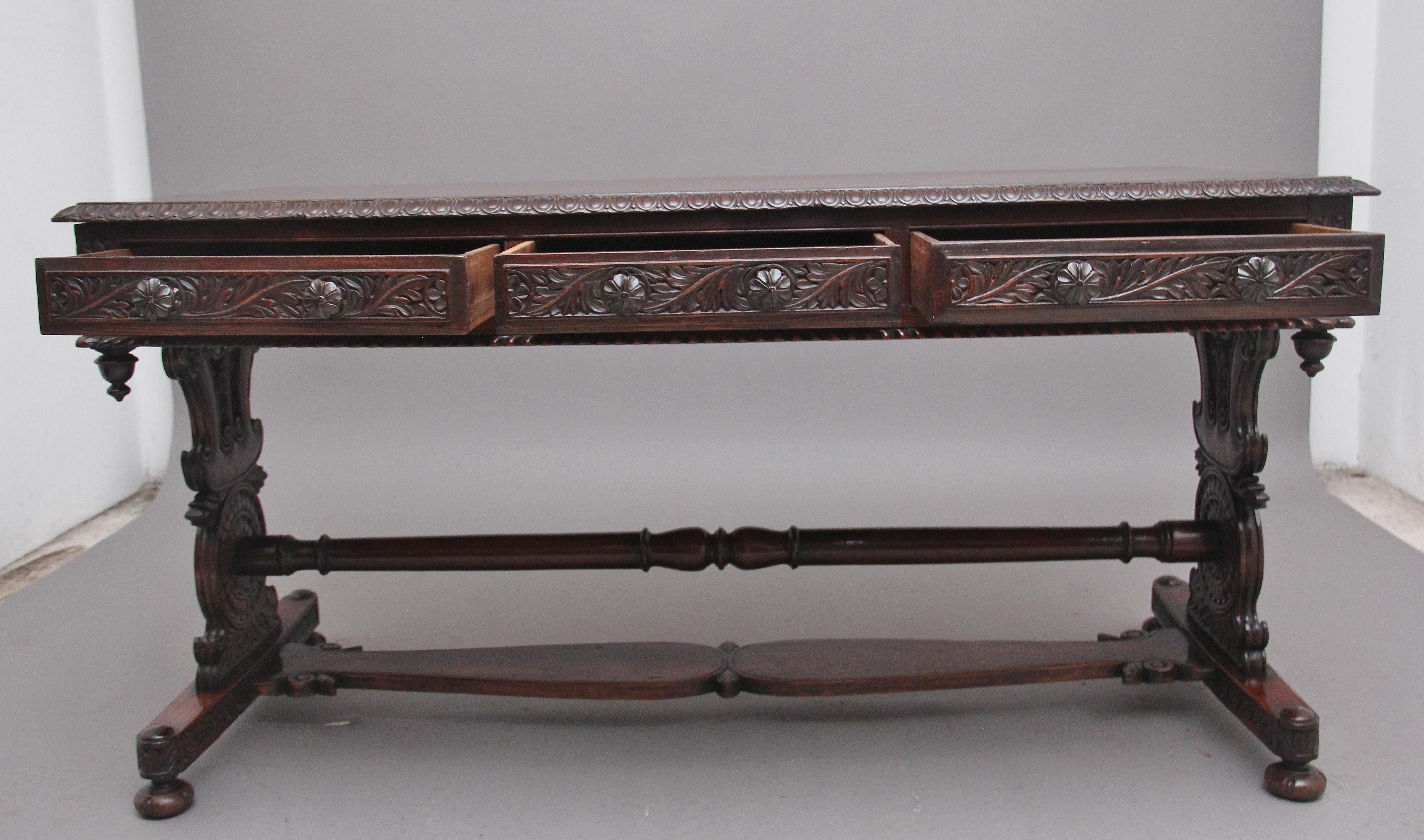 Early 19th Century Anglo-Indian Teak Consul Table In Good Condition In Martlesham, GB