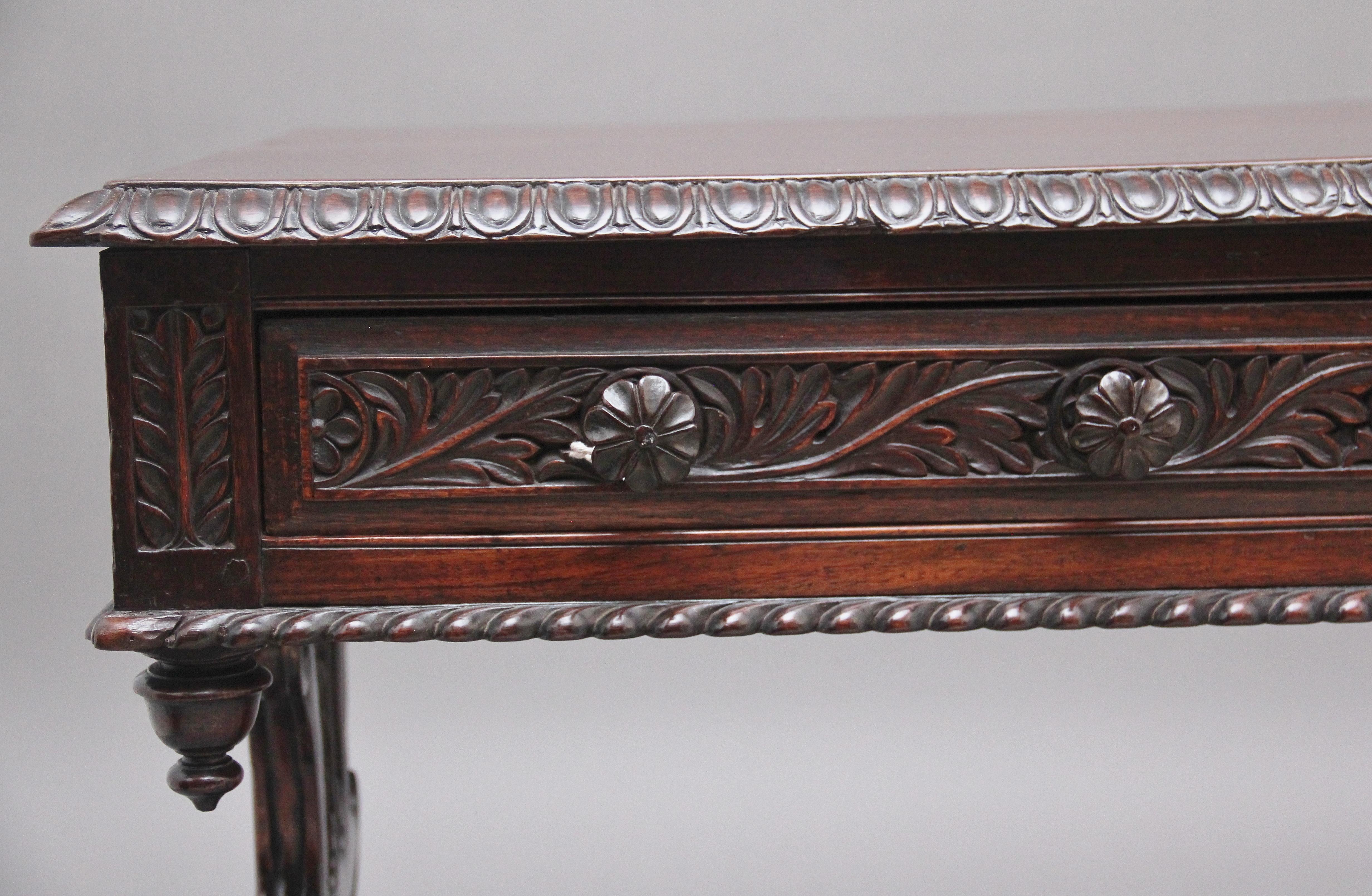 Mid-19th Century Early 19th Century Anglo-Indian Teak Consul Table