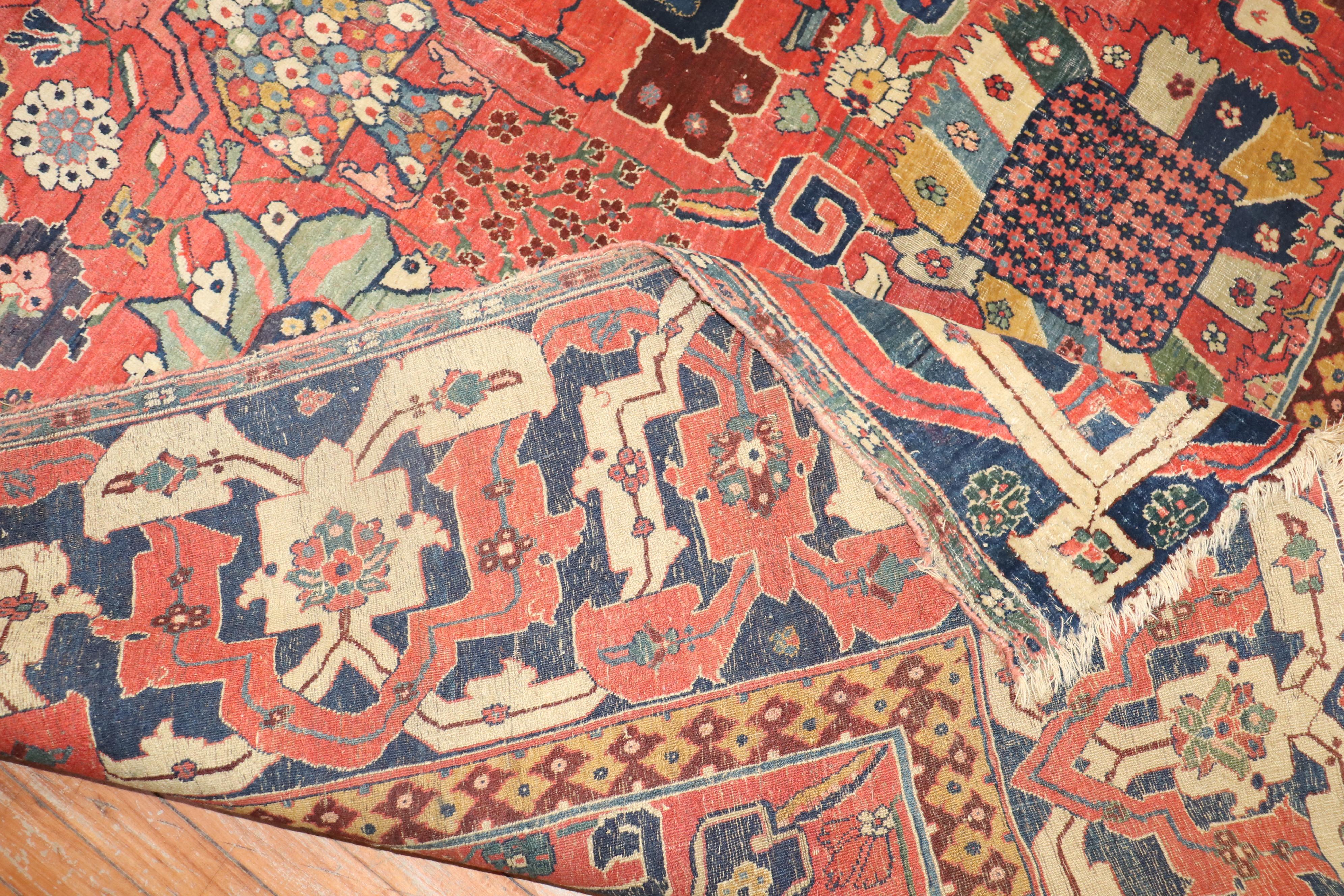 Early 19th Century Antique Bidjar Carpet For Sale 8