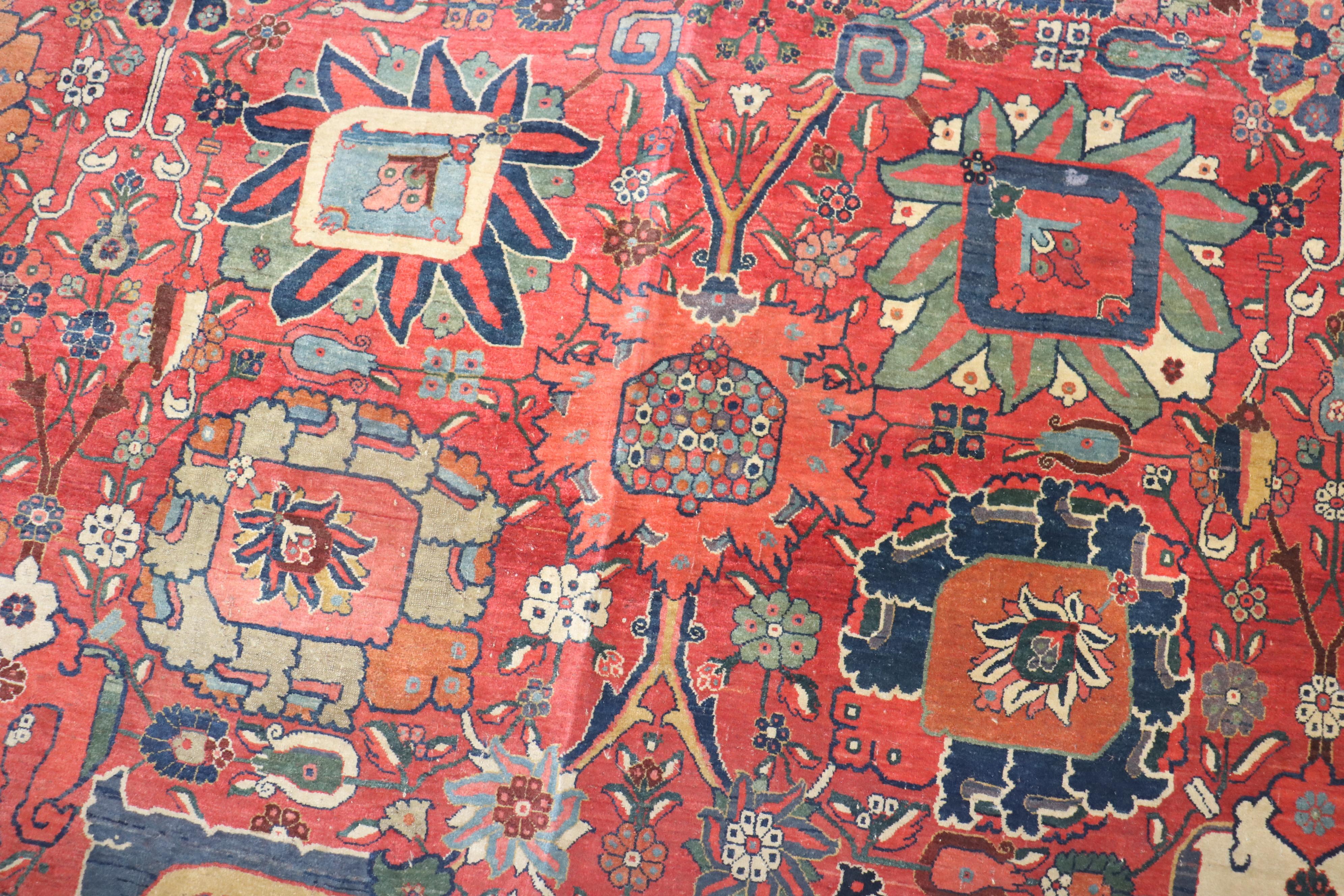 Early 19th Century Antique Bidjar Carpet For Sale 10