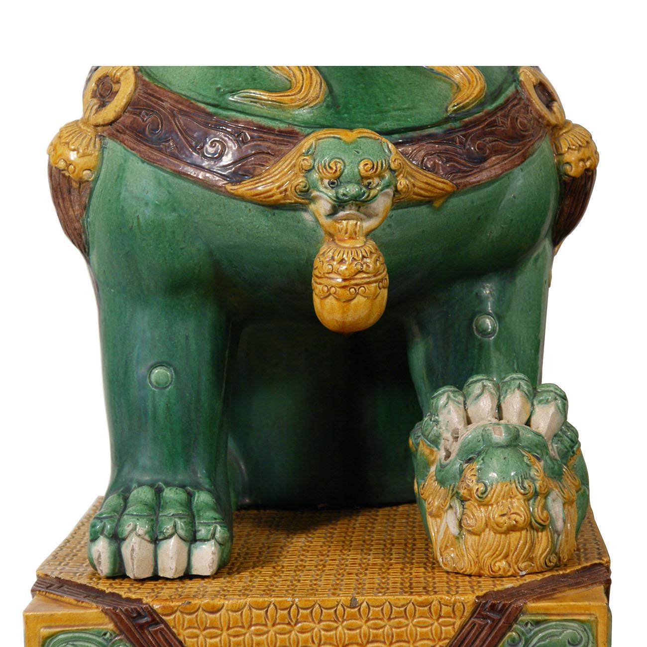 chinese foo dog statue antique