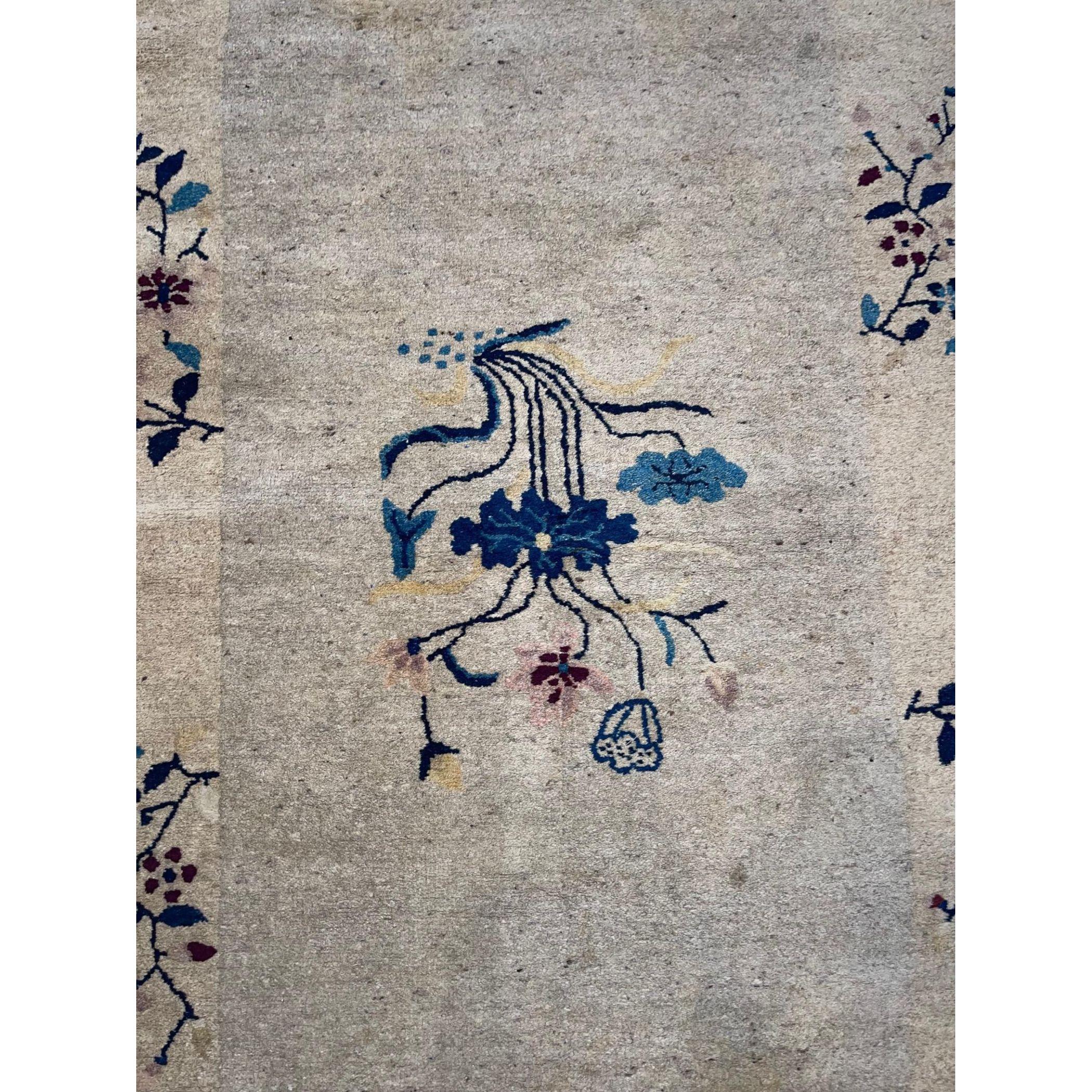 Ming Early-19th Century Antique Chinese Small Rug - 5'10'' X 3'3'' For Sale
