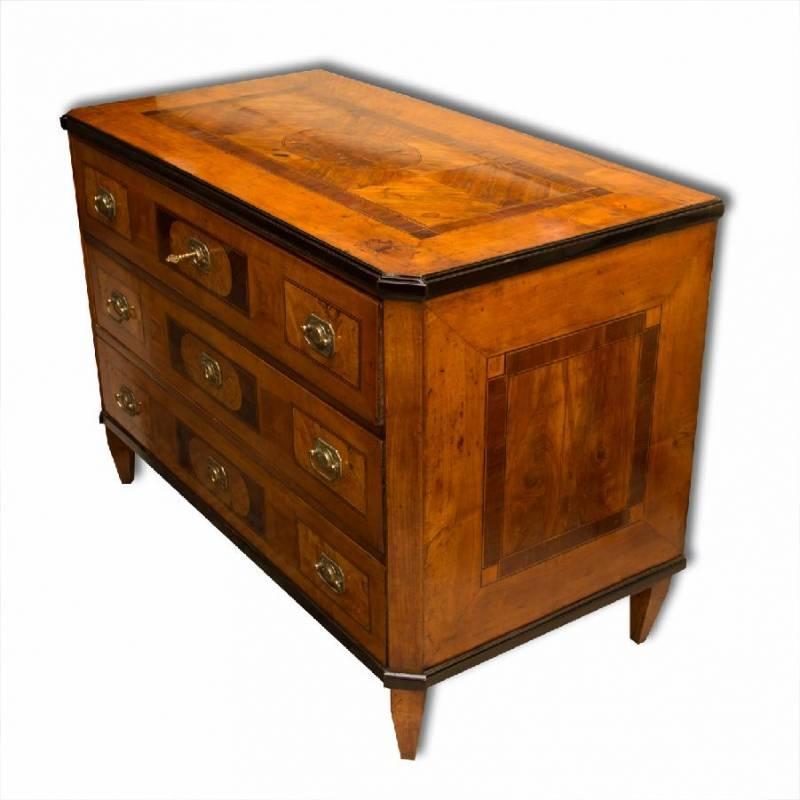 Biedermeier Early 19th Century Antique Classicist Chest of Drawers, circa 1800