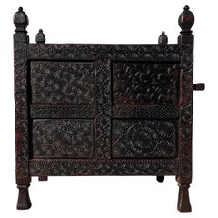 Early 19th Century Antique Damachiya Dowry Chest