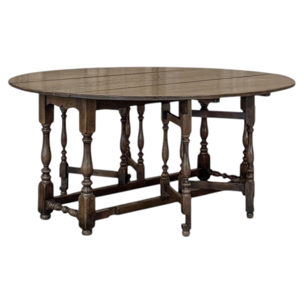 Table à rallonges en chêne anglais d'époque, datant du début du XIXe siècle