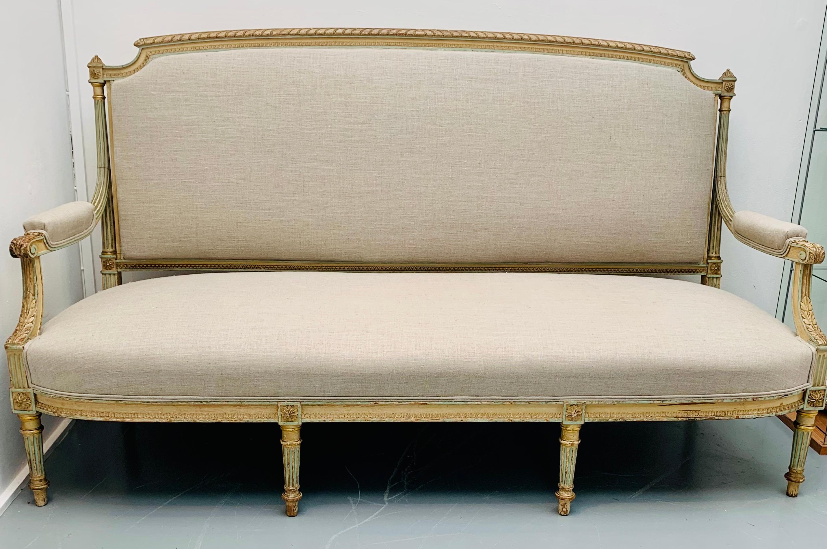 carved french sofa