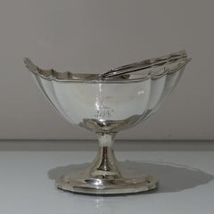 Early 19th Century Antique George III Irish Britannia Silver Sugar Basket Dublin
