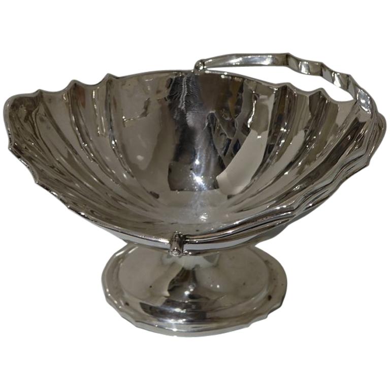 Early 19th Century Antique George III Irish Britannia Silver Sugar Basket Dublin For Sale