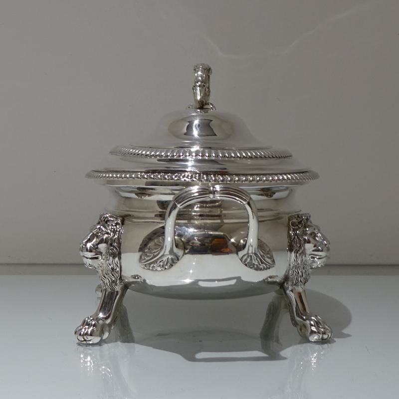 Early 19th Century Antique George III Sterling Silver Soup Tureen London 1809 1