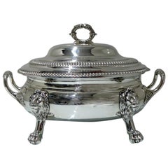 Early 19th Century Antique George III Sterling Silver Soup Tureen London 1809