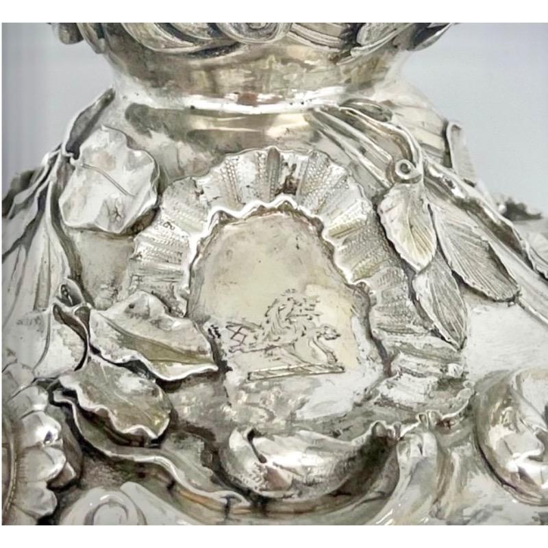 Antike George IV.-Silberkandelaber-Paar Gusseisen-Kandelaber, frühes 19. Jahrhundert, London 1825, Paar. im Angebot 7