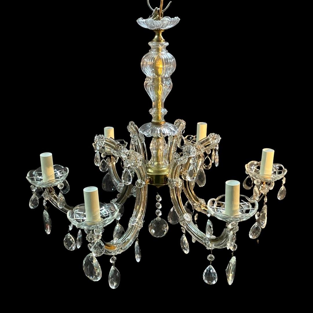 Brass Early 19th Century Antique Maria Therese Chandelier For Sale