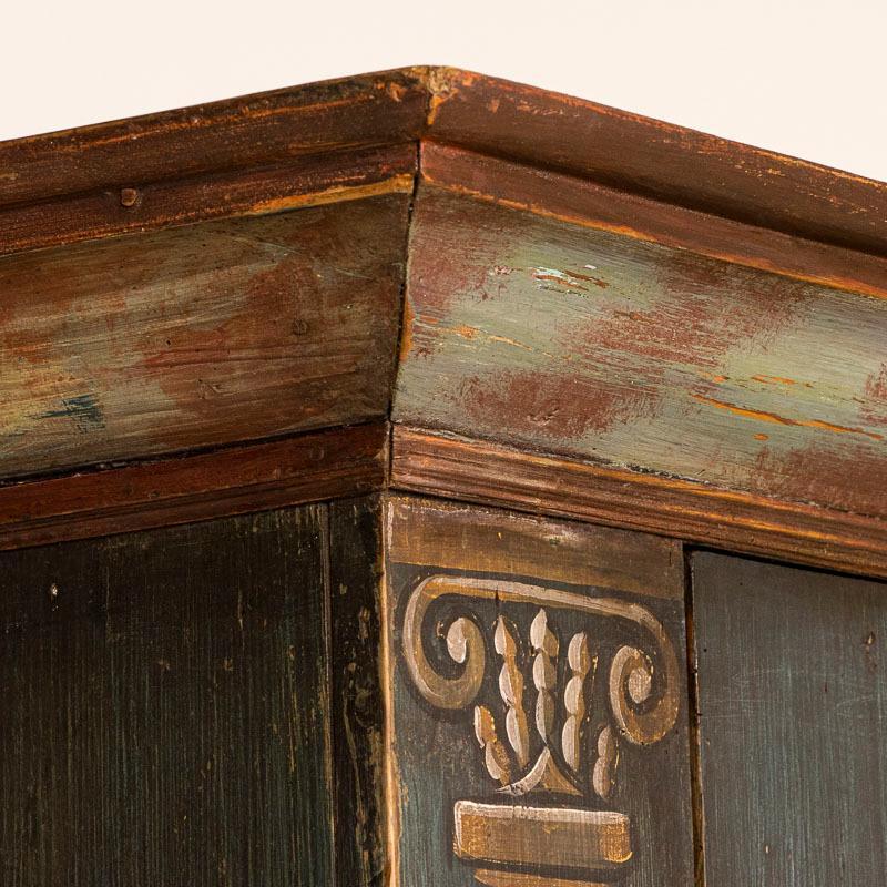 Armoire d'origine peinte du début du XIXe siècle en bois flotté, Allemagne en vente 6