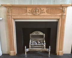 Early 19th Century Antique Pine & Gesso Georgian Timber Fireplace Surround