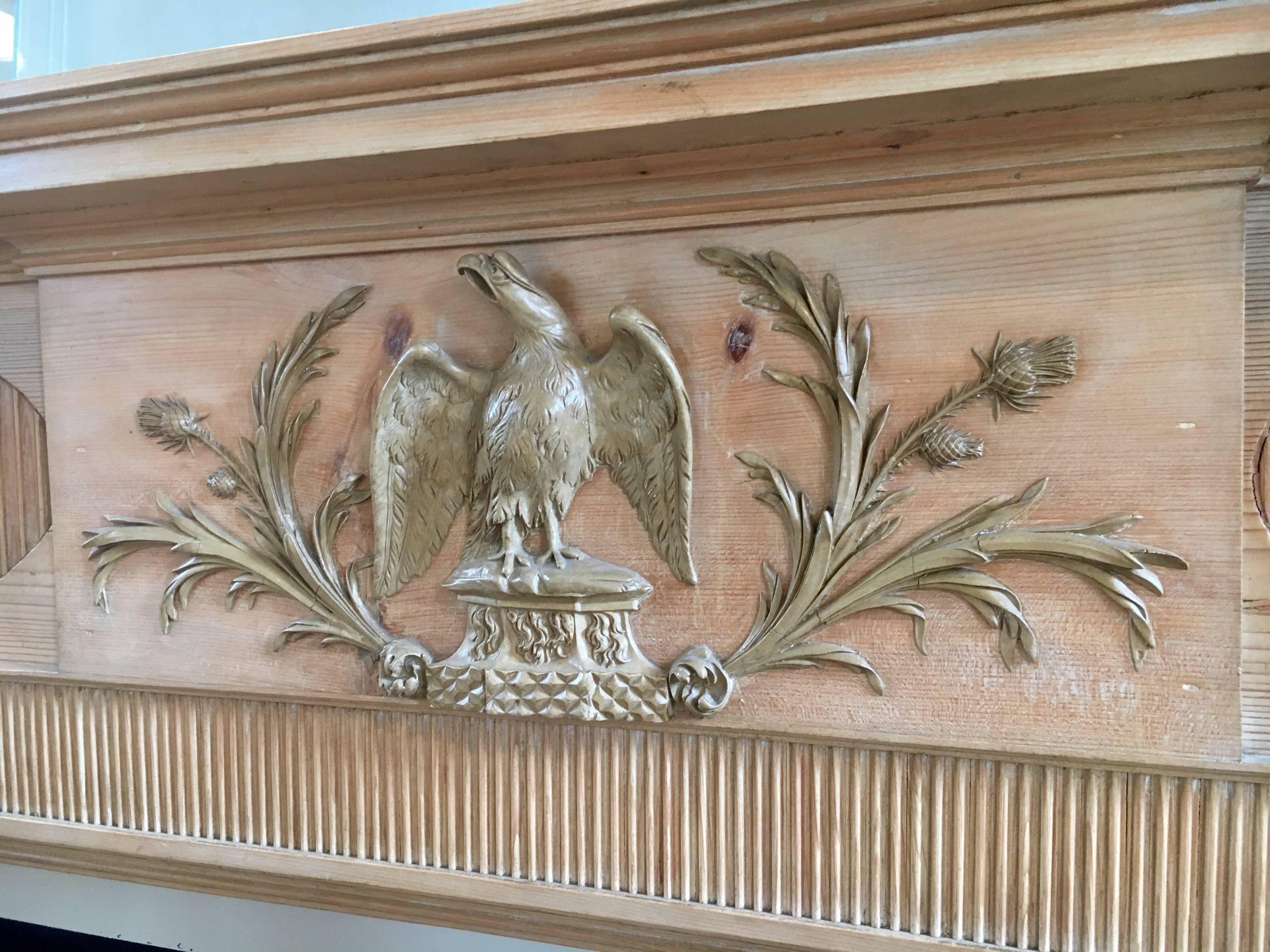 antique wood fireplace surround