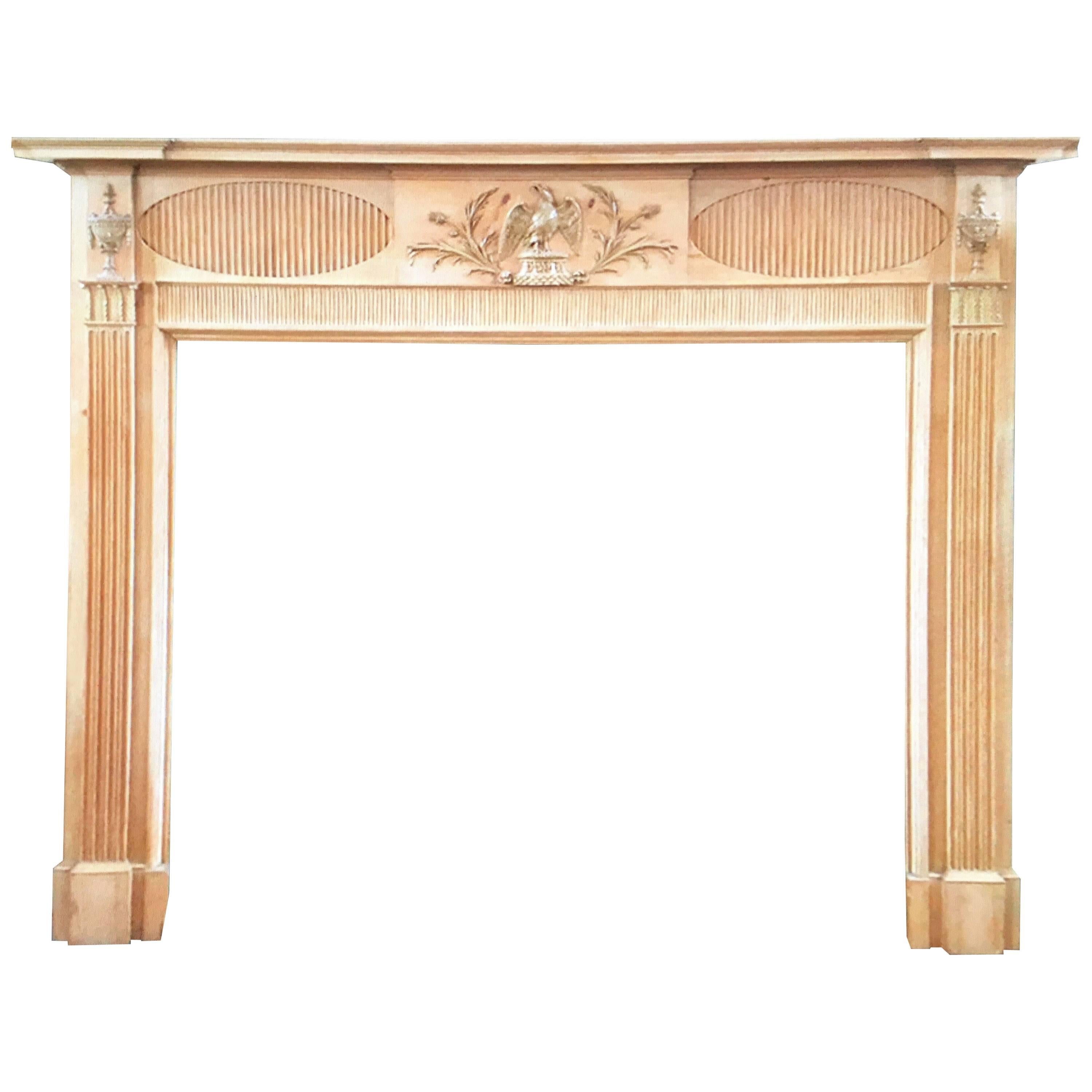 Early 19th Century Antique Pine And Gesso Georgian Timber