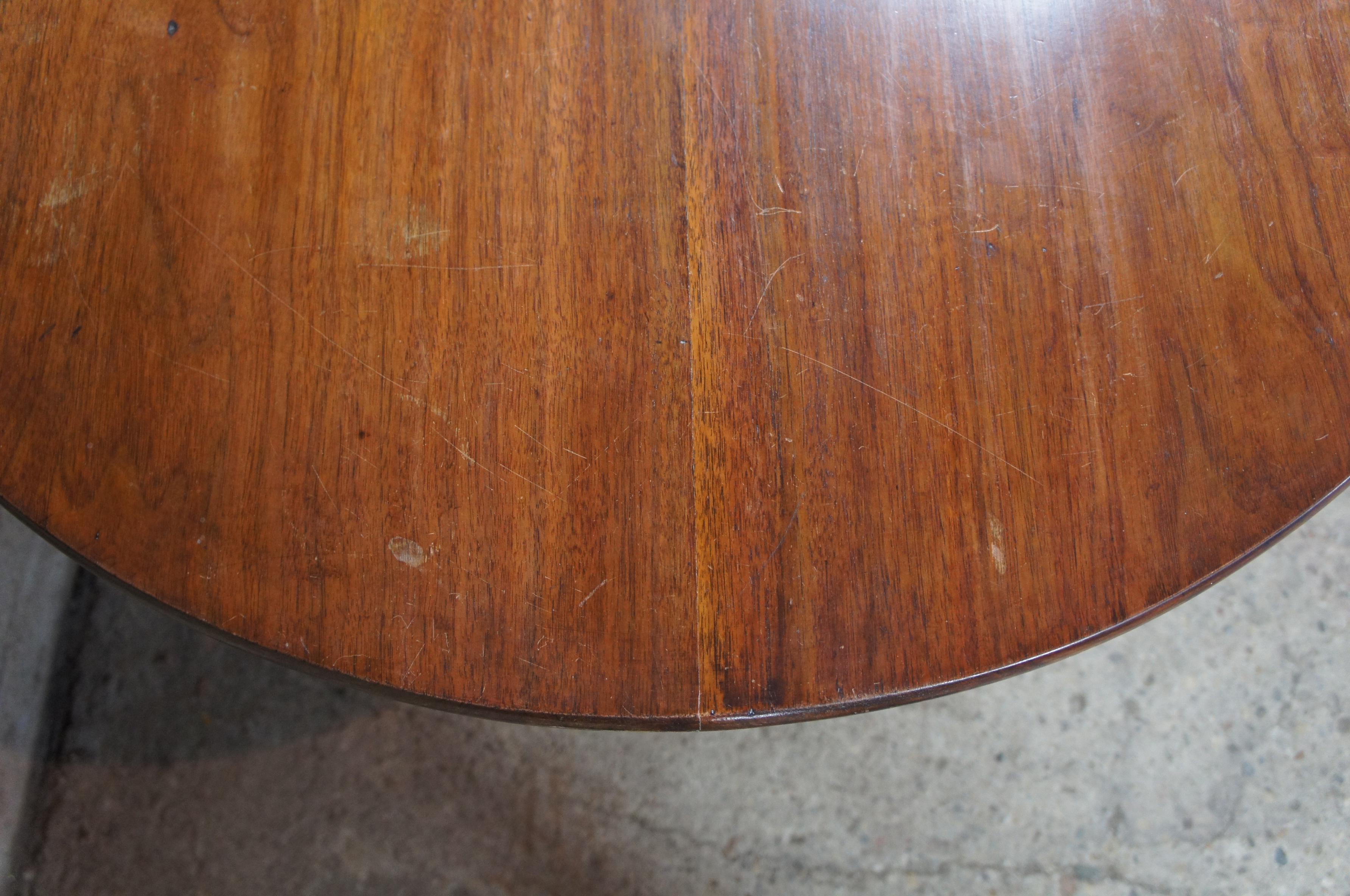 Early 19th Century Antique Regency Solid Mahogany Tilt-Top Round Tea Table 3