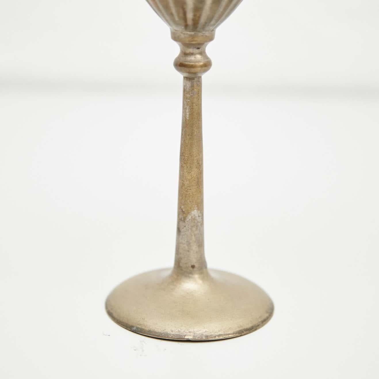 Early 19th Century Antique Religious Bronze Chalice For Sale 5