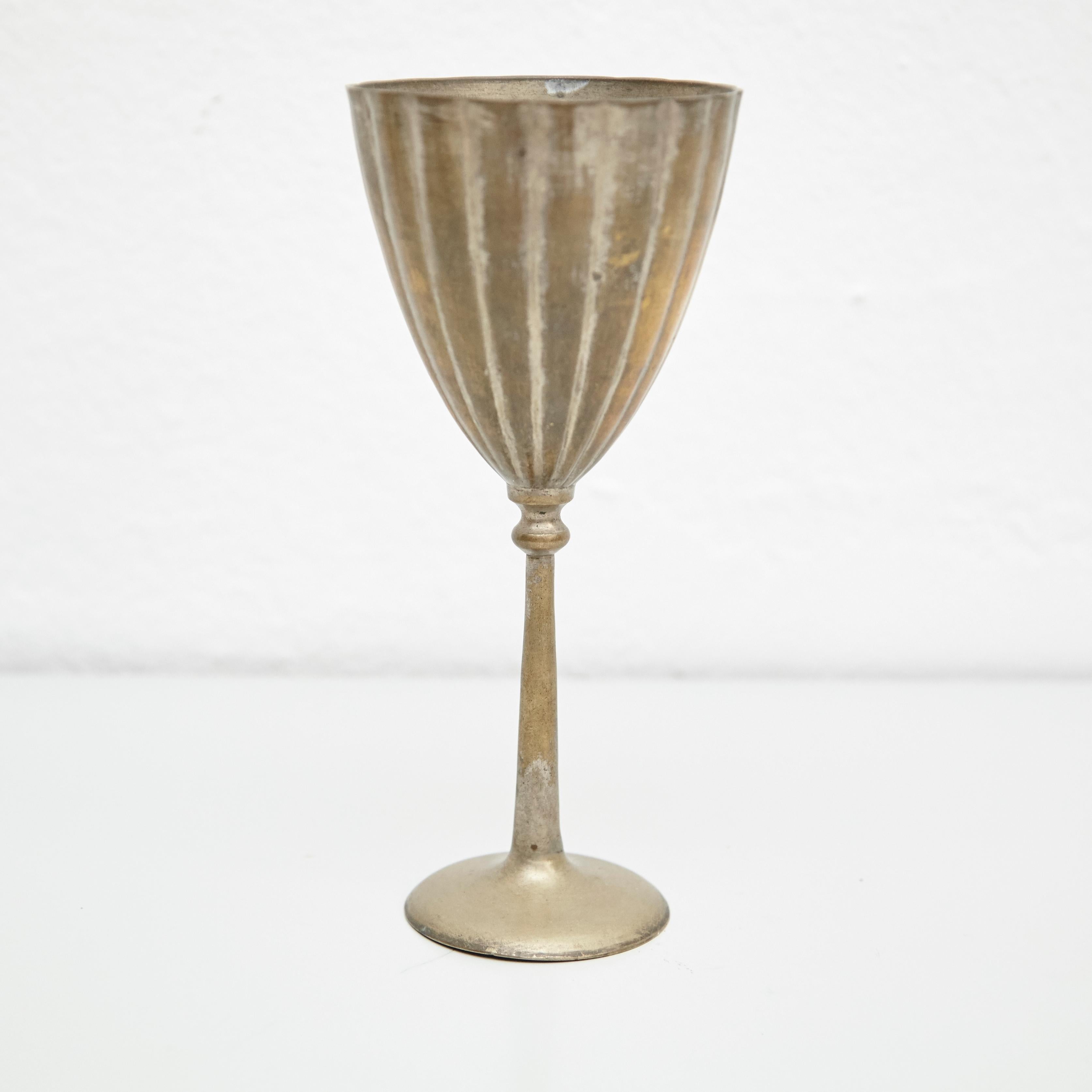 Early 19th Century Antique Religious Bronze Chalice 8