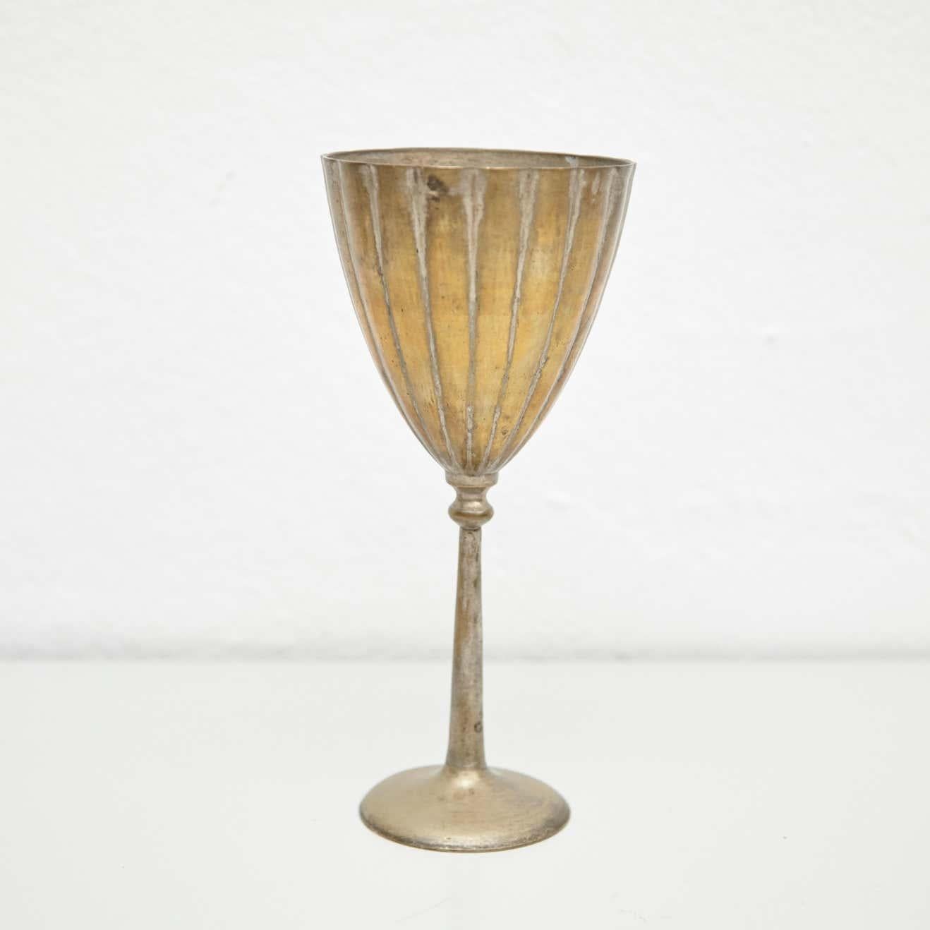 Early 19th Century Antique Religious Bronze Chalice For Sale 1