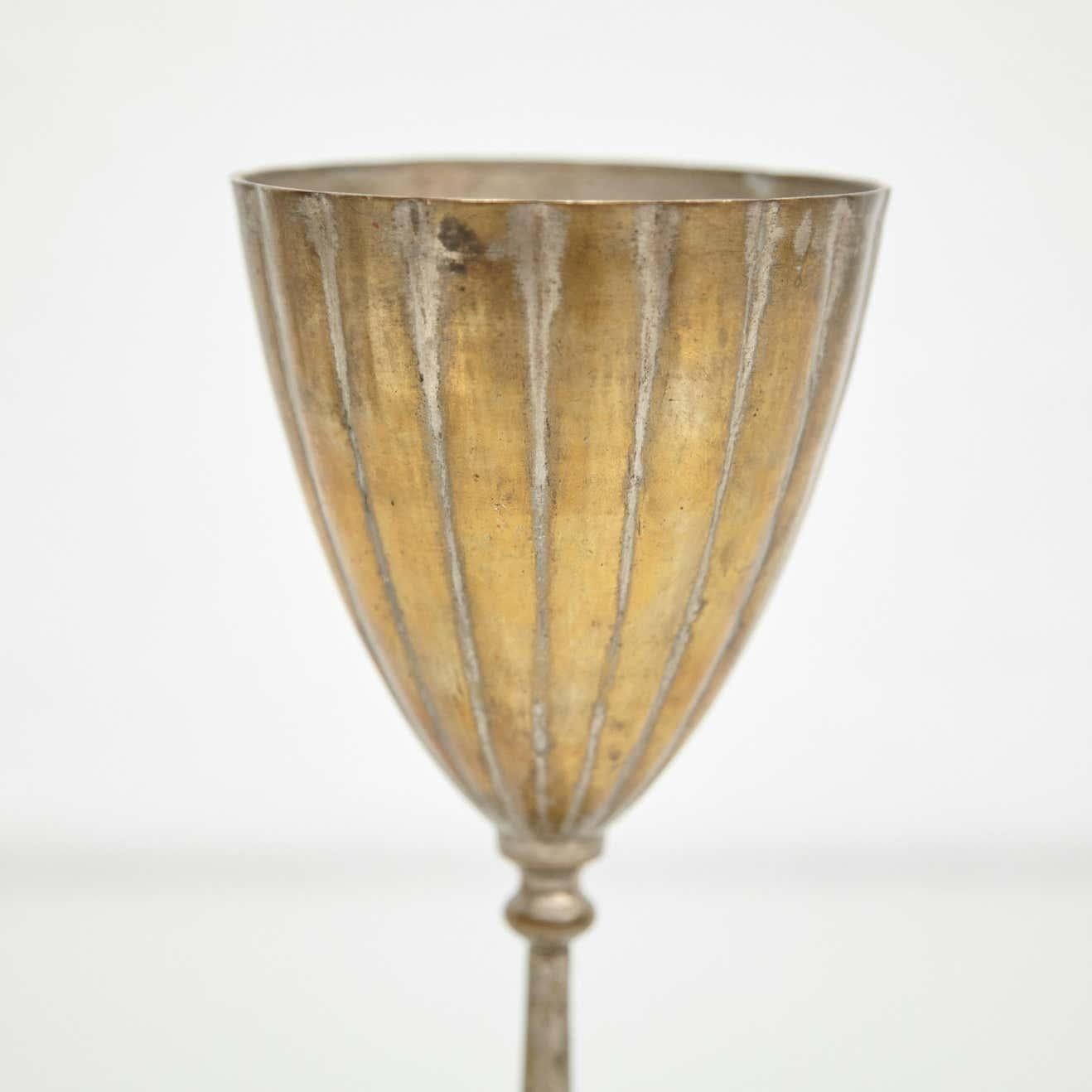 Early 19th Century Antique Religious Bronze Chalice For Sale 2