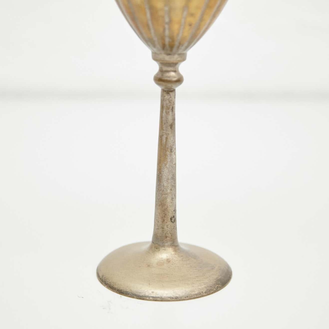 Early 19th Century Antique Religious Bronze Chalice For Sale 3